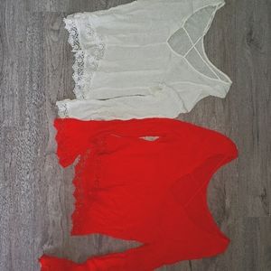 H&M Coachella lace tops